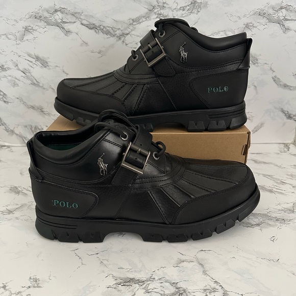 Polo Ralph Lauren Dover Utility Ranger Country Leather Boots Oslo Men’s Size 14